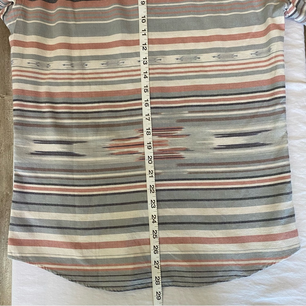 Faherty men’s organic cotton Southwestern short sleeve shirt, XS - Picture 7 of 10